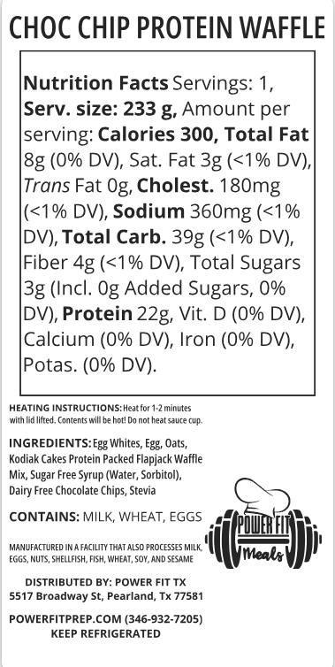 CHOCOLATE CHIP PROTEIN WAFFLES - Image 2
