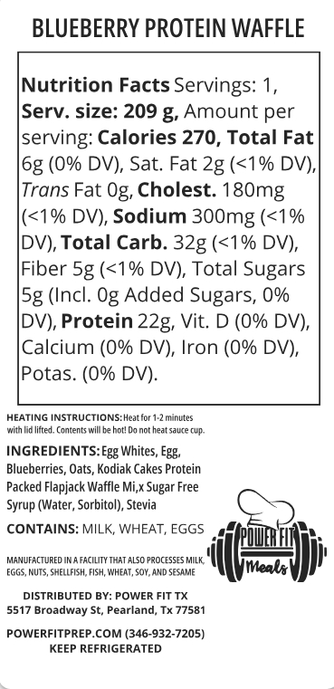 BLUEBERRY PROTEIN WAFFLES - Image 2