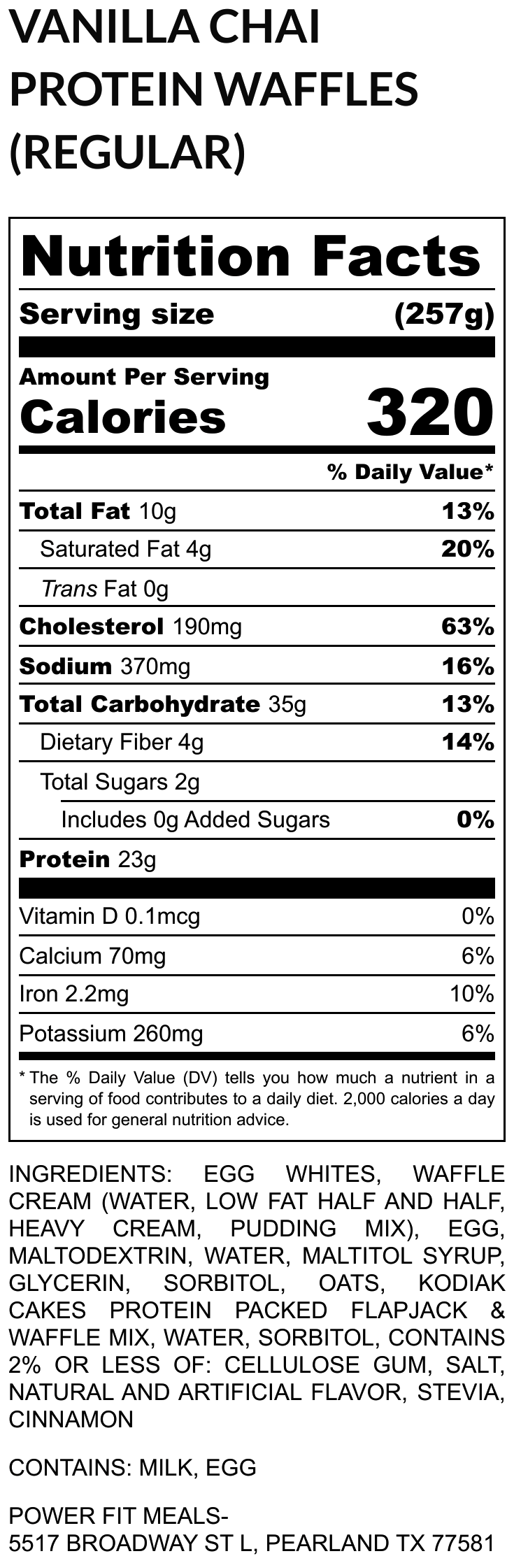 VANILLA CHAI CARAMEL PROTEIN WAFFLES - Image 2