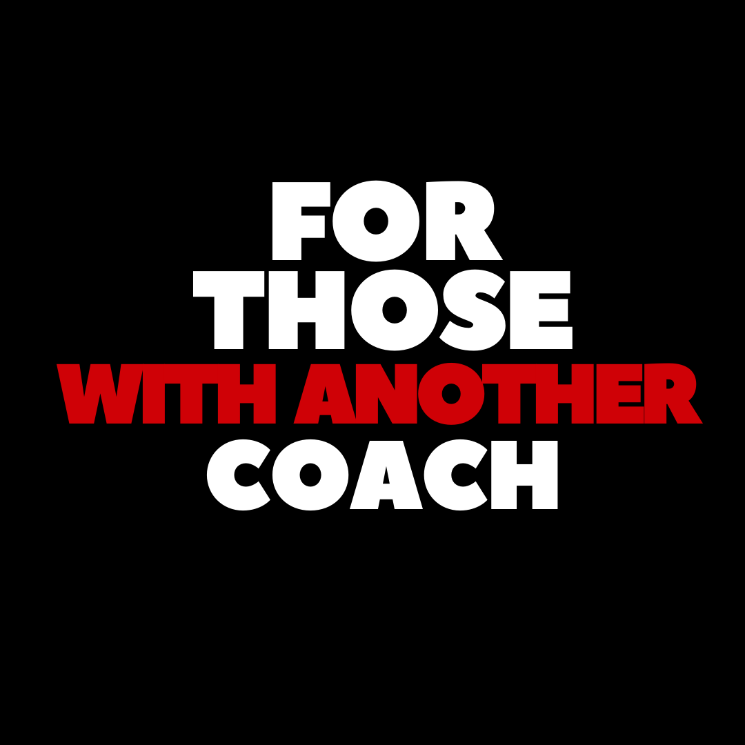 I HAVE MY MACROS OR MY OWN COACH