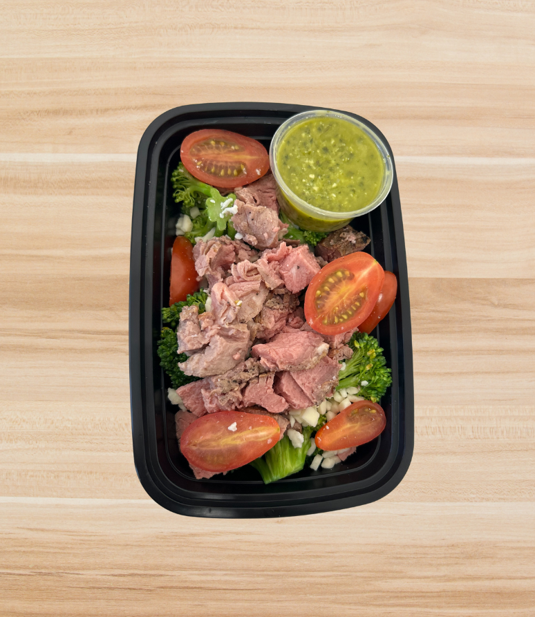 KETO PESTO STEAK BOWL